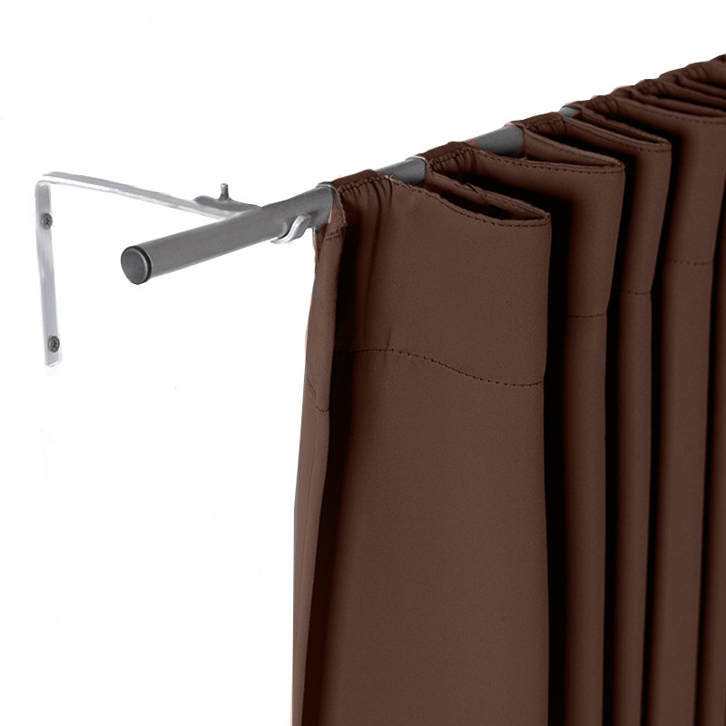 Set De Cortinas Para Sala | Cortinas Blackout Cafés + Cortinero