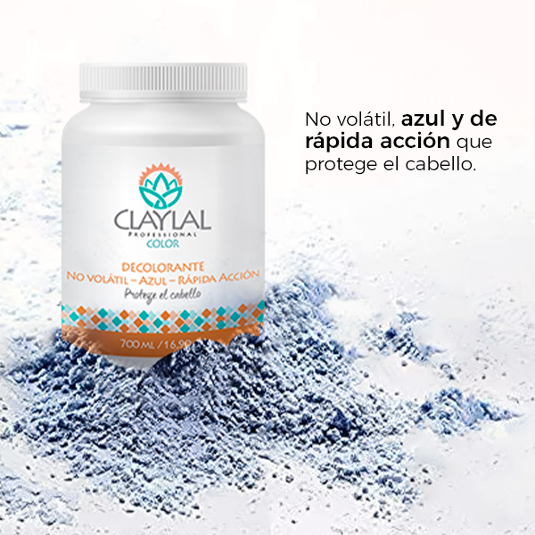 Polvo Decolorante Azul Claylal 700 ml