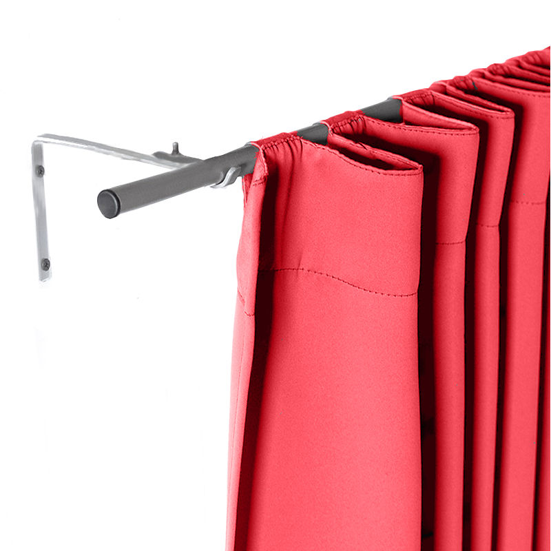 Set De Cortinas Para Recámara | Cortinas Blackout Rojas + Cortinero