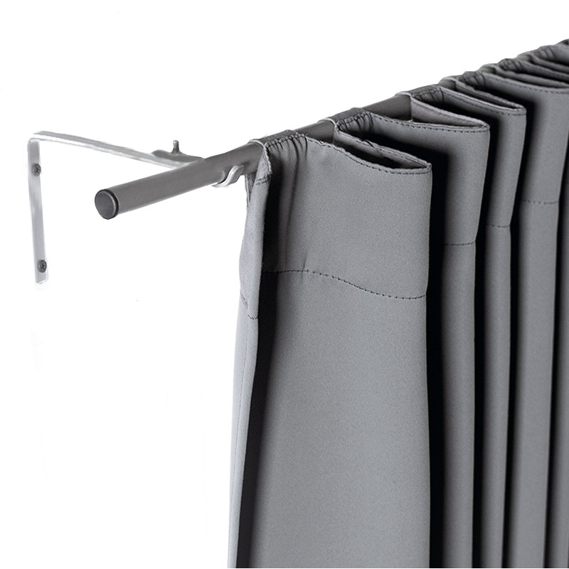 Set De Cortinas Para Recámara | Cortinas Blackout Grises + Cortinero