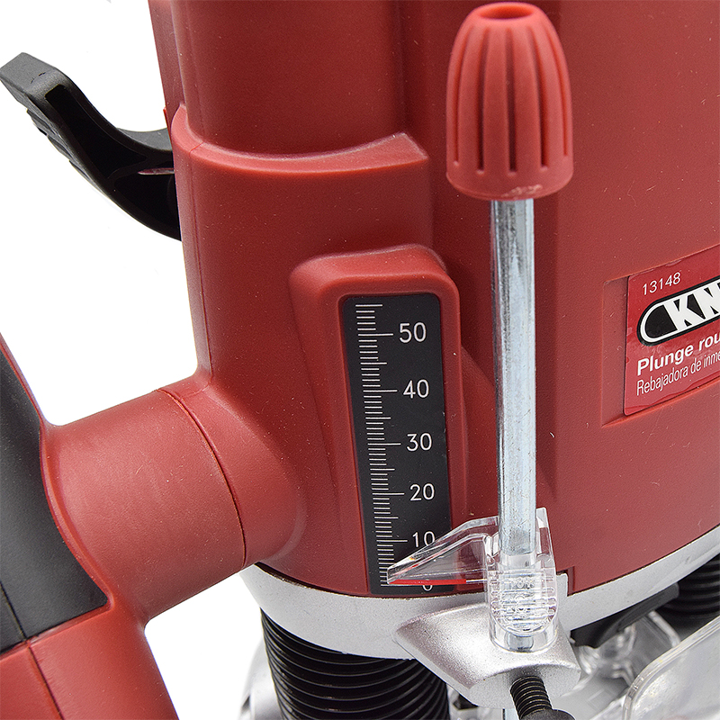 Knova Router/Rebajadora de inmersión profesional 1500 w para madera 120V con capacidad de profundidad 55 mm