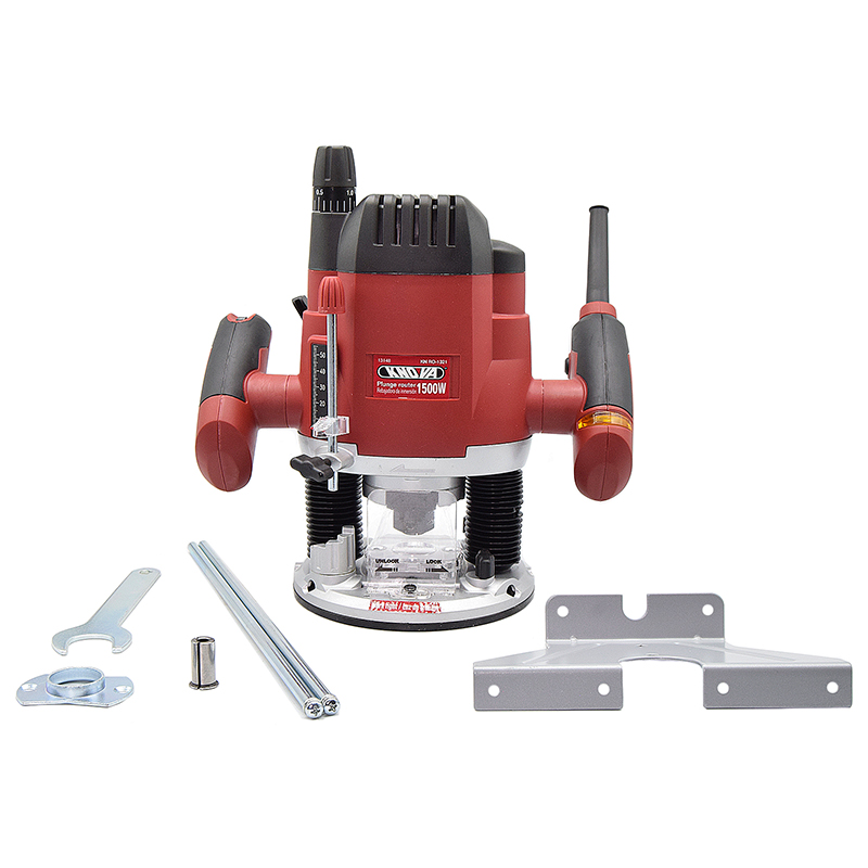 Knova Router/Rebajadora de inmersión profesional 1500 w para madera 120V con capacidad de profundidad 55 mm