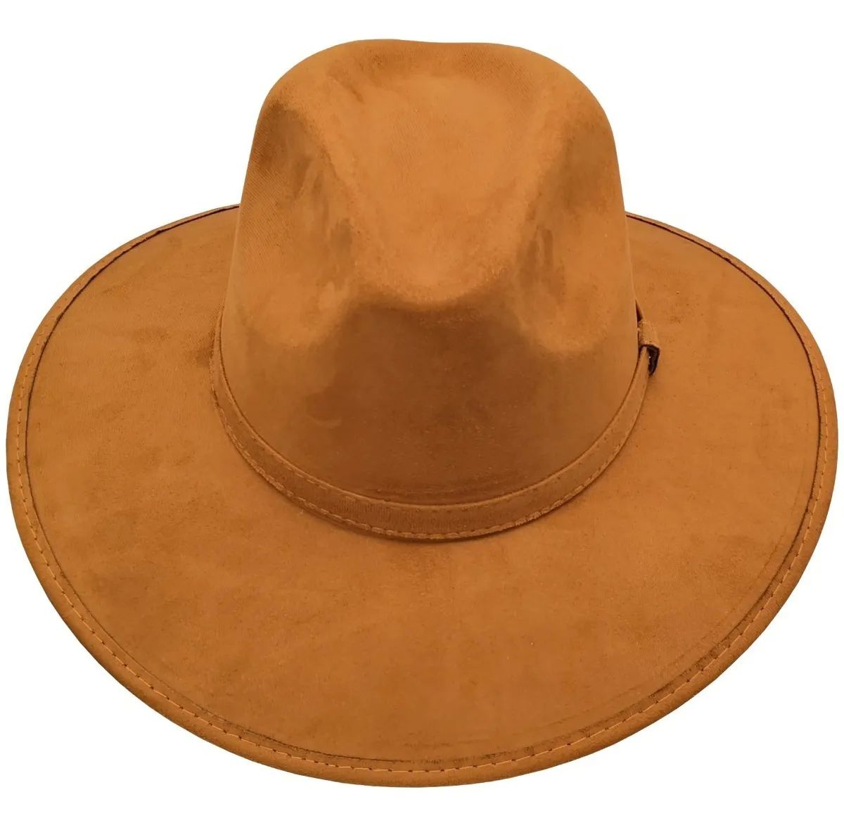 Sombrero Unisex Indiana Gamuza Hípster Vintage Elegante Tabaco