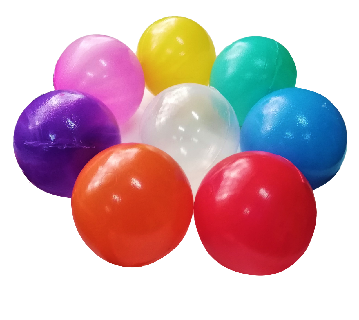 Paquete 200 pelotas multicolor - Bolas para piscina, sin ftalatos, sin BPA,  sin PVC, no tóxico