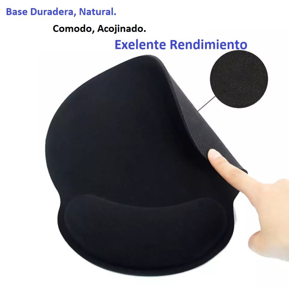Mouse Pad Almohadilla Teclado 3 pack Reposamuñecas Acolchado y Ergonómico, Espuma memoria antideslizante, duradera y cómoda, alivia la presión de la muñeca en el teclado y el mouse