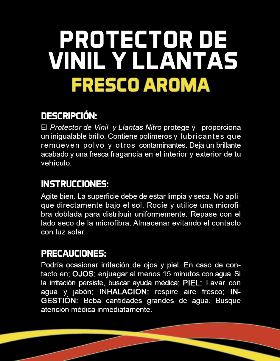 NITRO Protector de Vinil e Interiores Fresco Aroma 900ml