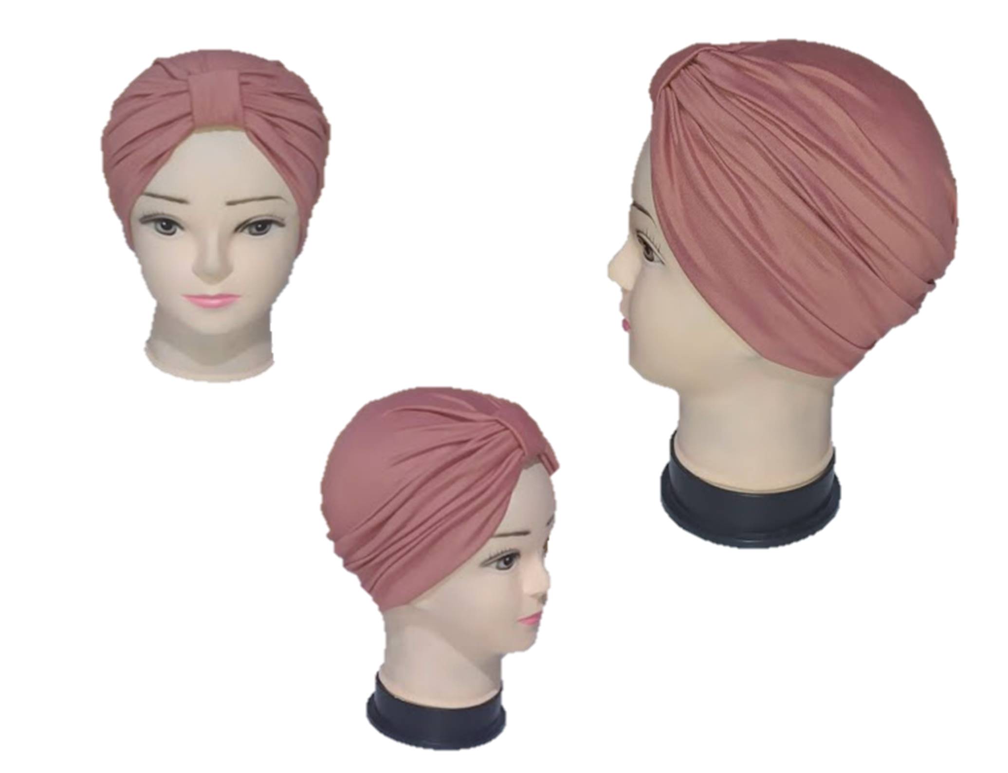 Gorro para Dama tipo turbantes en algodón (1 pza) oncológicos, alopecia, restaurant, de moda.