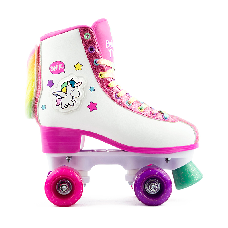 Patines De 4 Ruedas Onix Para Niña Color Rosa De Unicornio