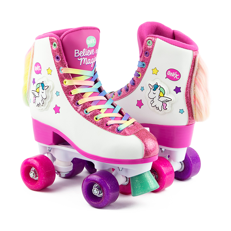 Patines De 4 Ruedas Onix Para Niña Color Rosa De Unicornio