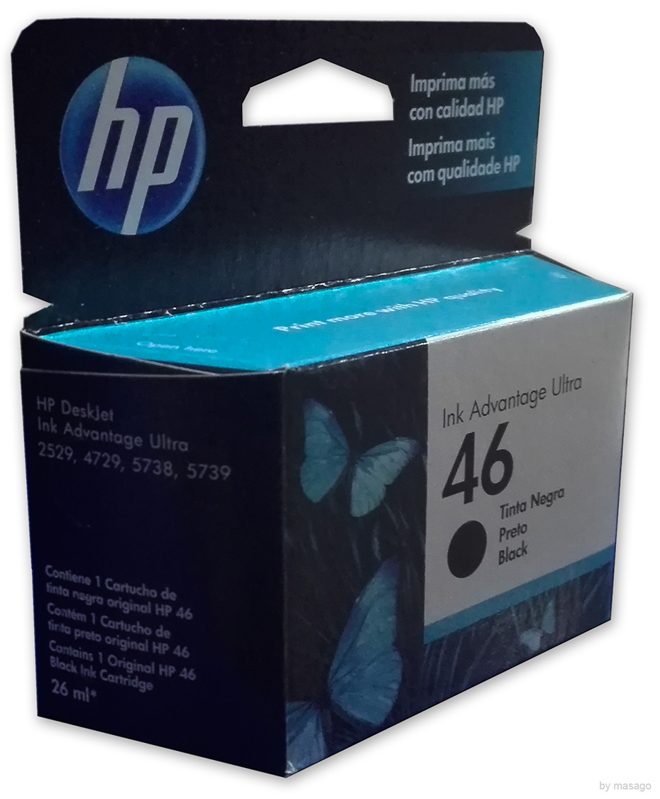 Combo 3 Cartucho Tinta Hp 46 Negro Cz637al Originales 2529