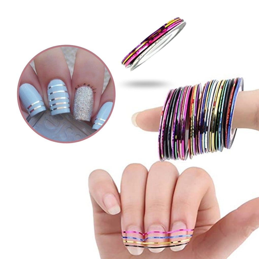 Uñas Manicura 72 Pzas Kit uñas Decoración de uñas