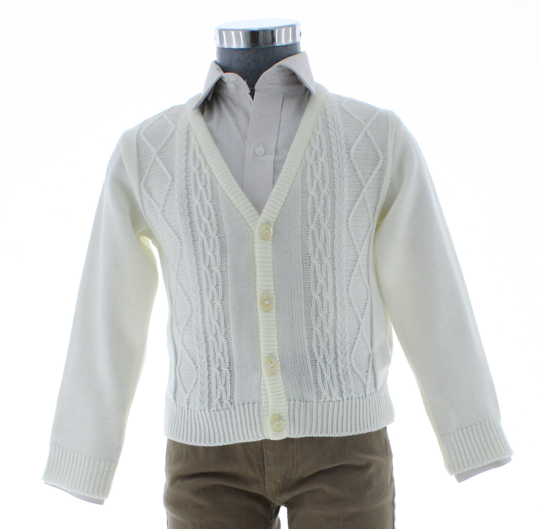 Sueter Niño Tejido hueso 2683 2 a 8 Años