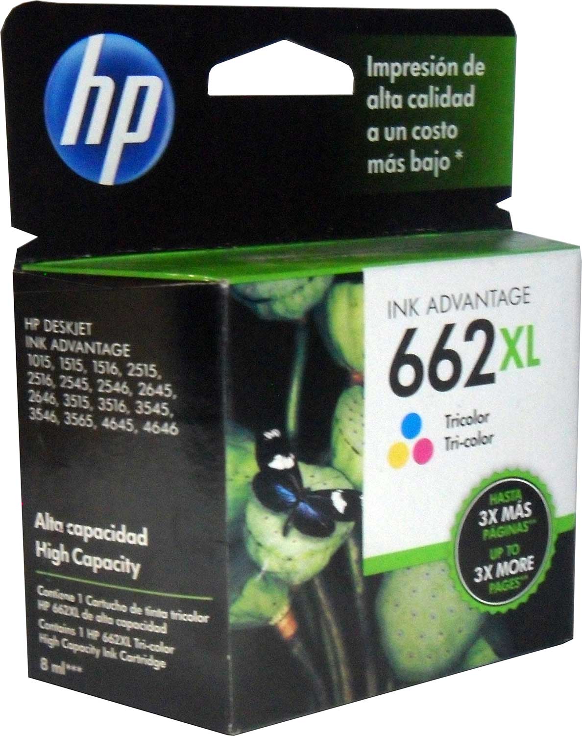 Cartucho Tinta Hp 662xl Color Original Cz106al Alto Rendimiento