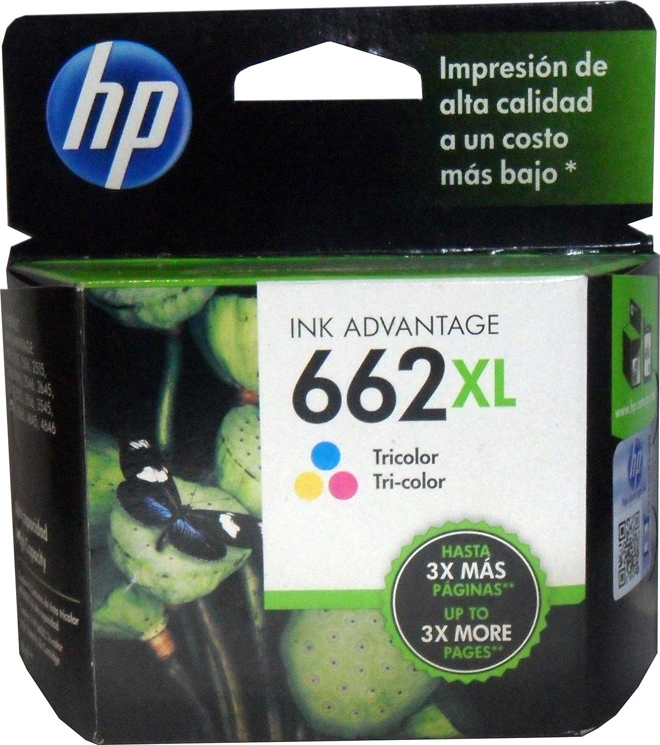Cartucho Tinta Hp 662xl Color Original Cz106al Alto Rendimiento
