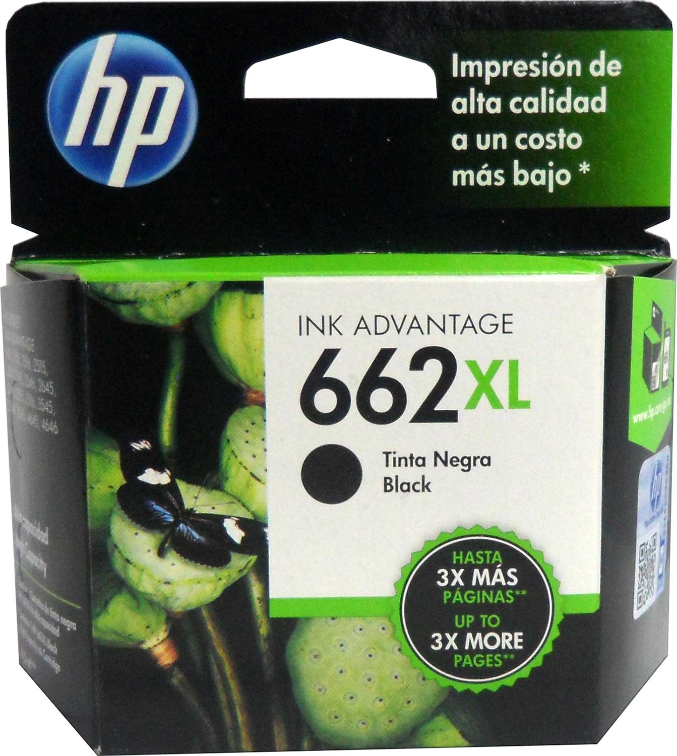 Cartucho Tinta HP 662xl Negro Cz105al Original Alto Rendimie