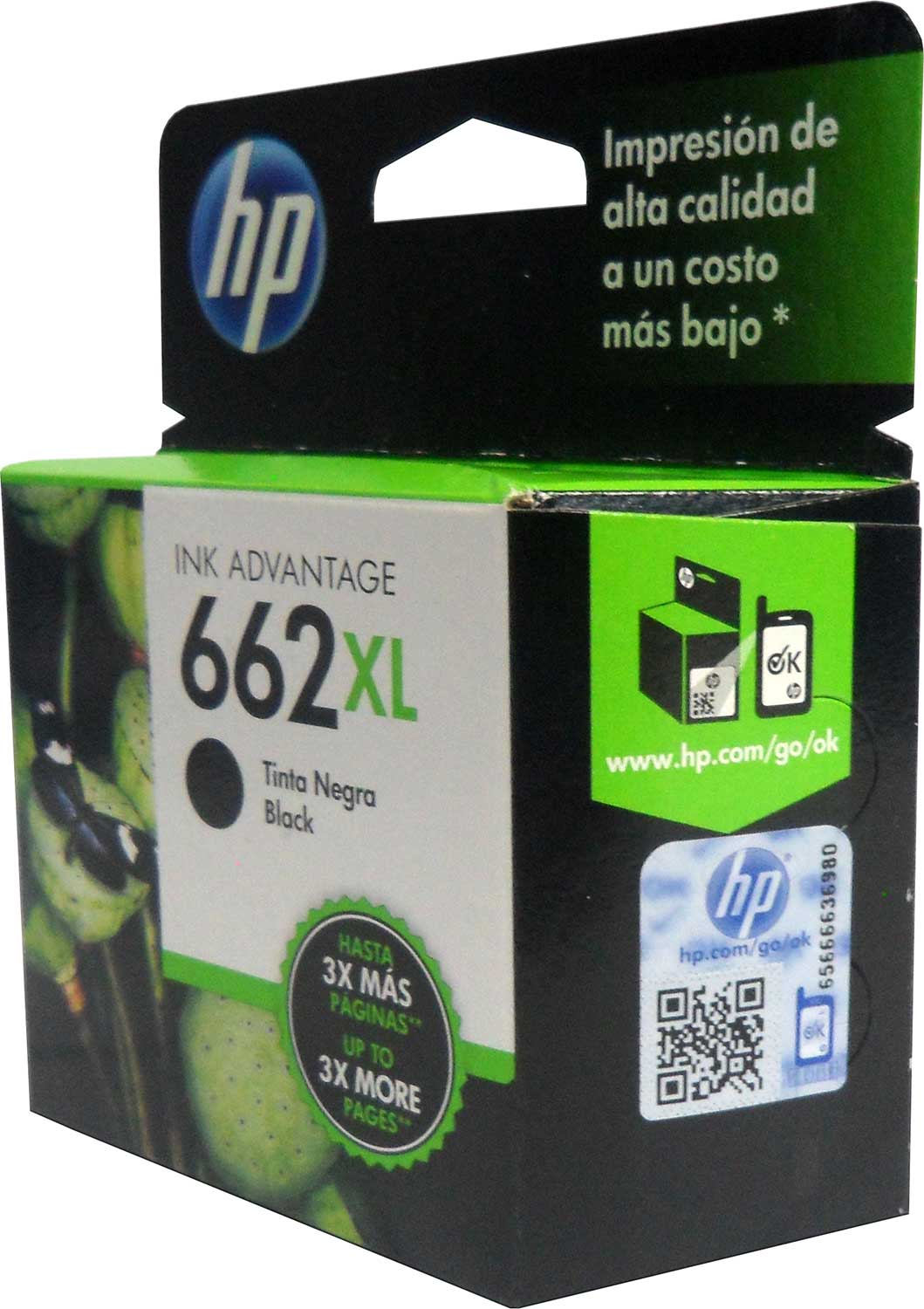 Cartucho Tinta HP 662xl Negro Cz105al Original Alto Rendimie