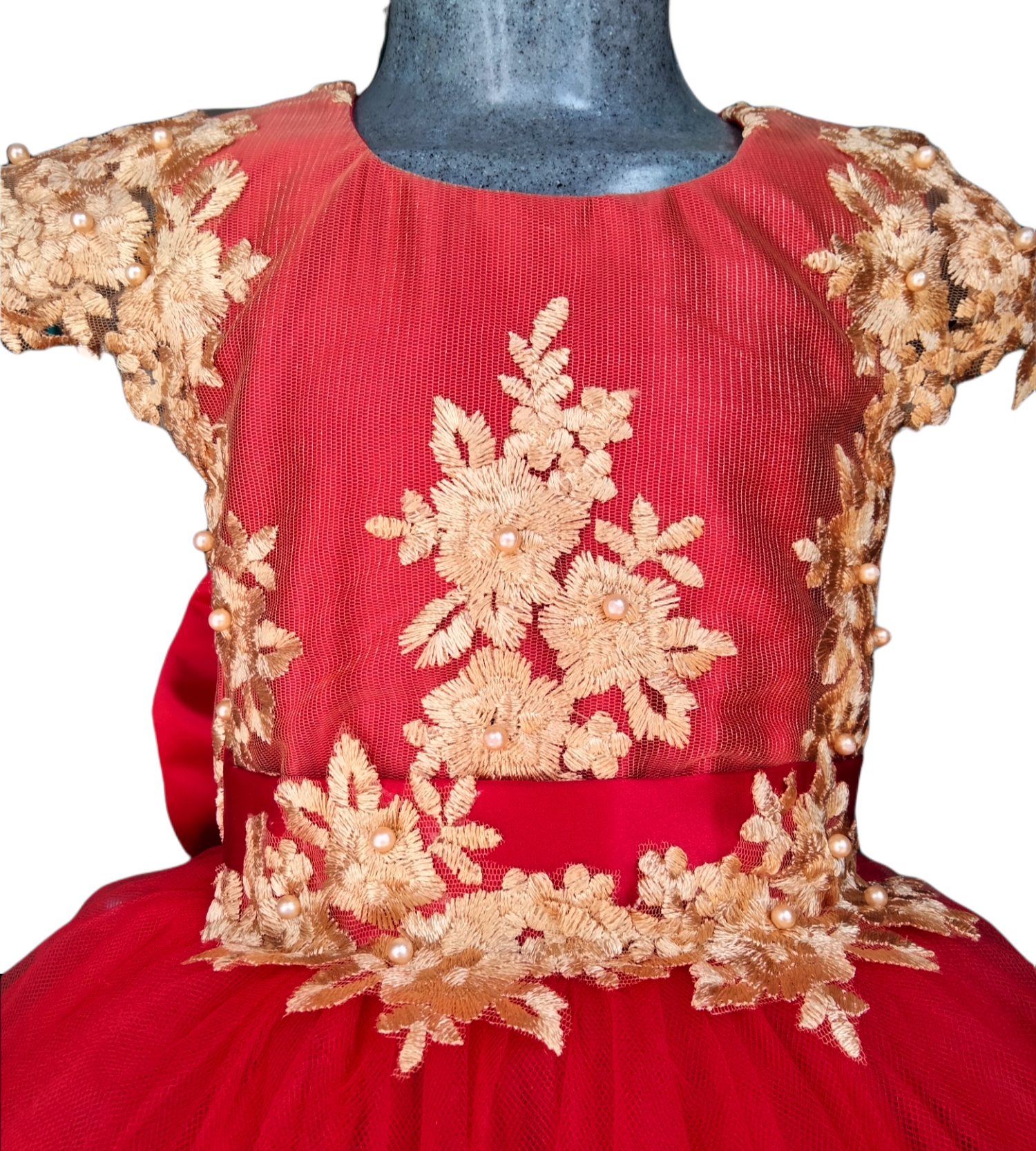 Vestido rojo niña talla 2/fiesta