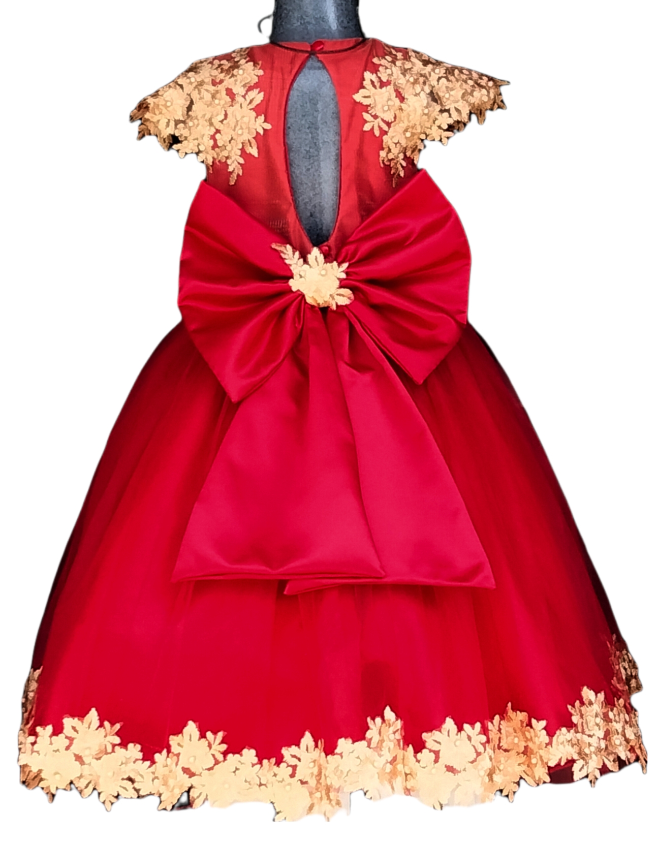 Vestido rojo niña talla 2/fiesta