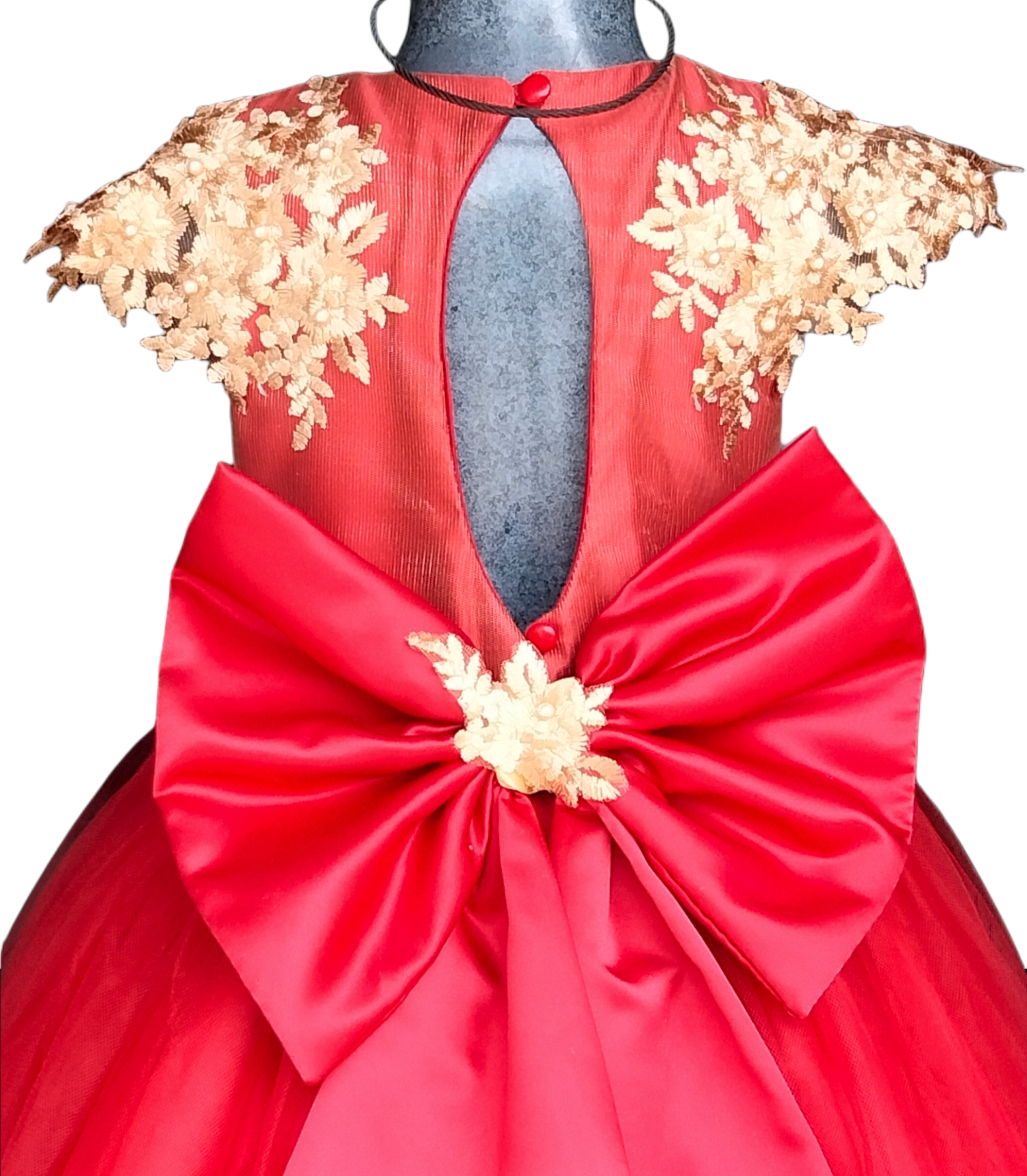 Vestido rojo niña talla 2/fiesta