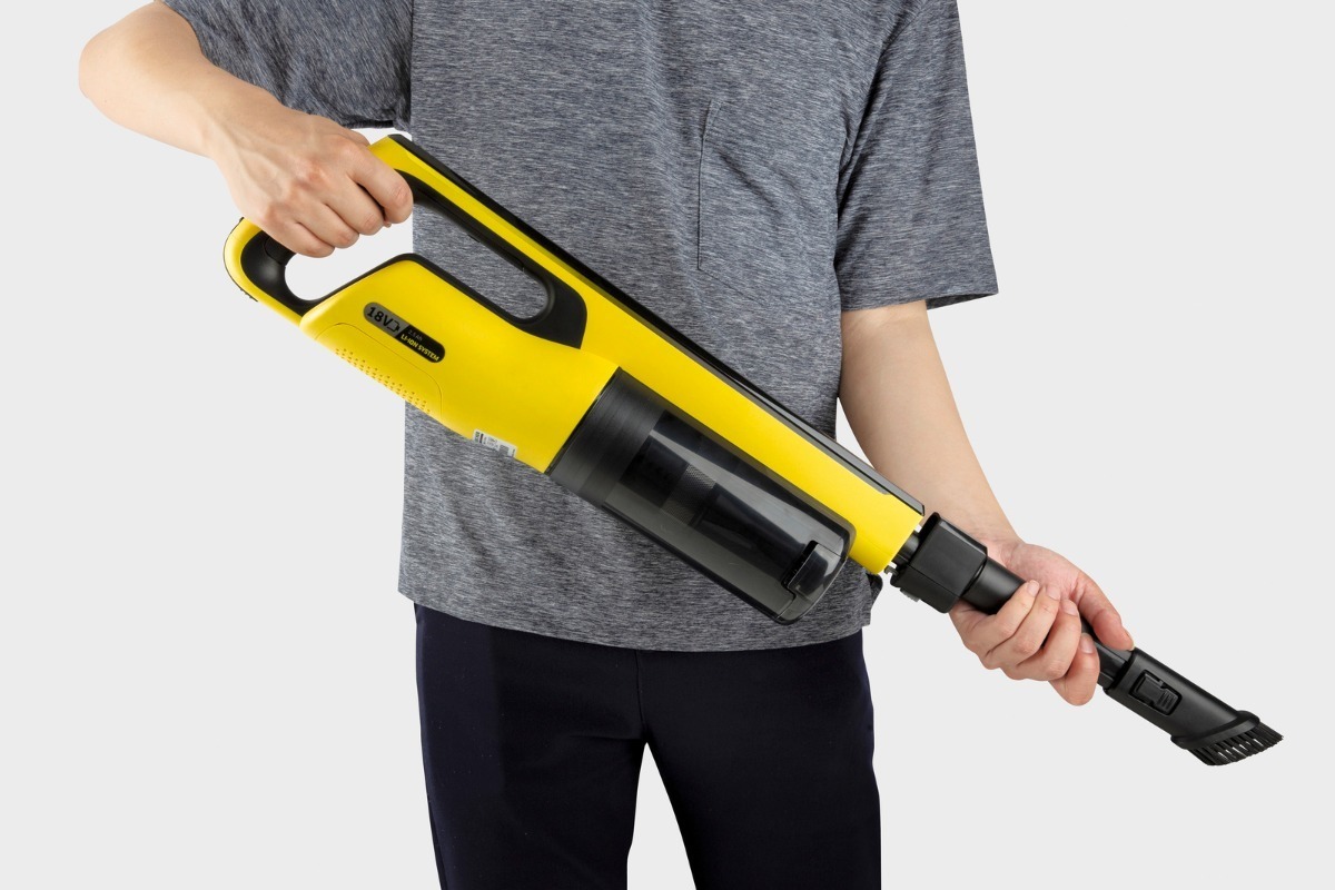 Aspiradora 2 en 1 Sin Cables VC4S Karcher Bateria 18V - Amarilla