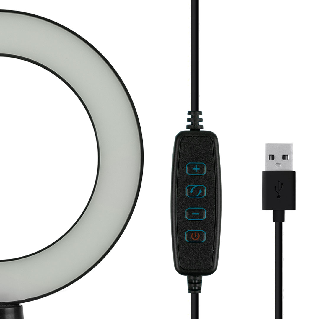  Aro Luz Led Anillo Tripie Video Maquillaje Selfie 6 Pulgadas