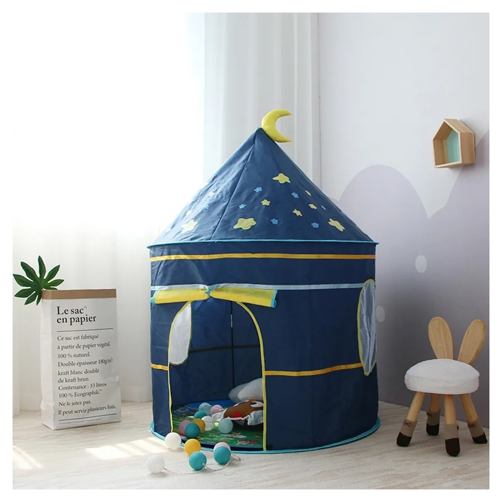 Tienda Casita Castillo Juguete Niños Plegable Estrellas Luna