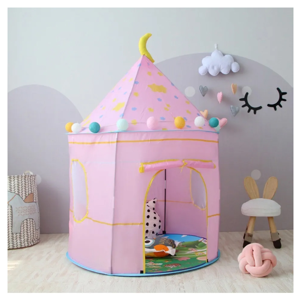 Tienda Casita Castillo Juguete Niños Plegable Estrellas Luna