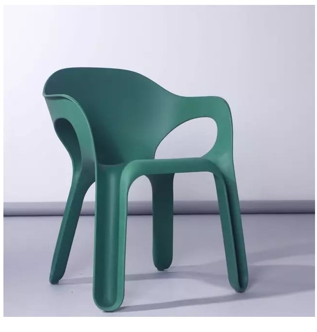 SILLA DE DISEÑO EN PP COLOR AQUA CON DESCANSA BRAZOS COMEDOR, CAFETERIA,BAR, TERRAZA
