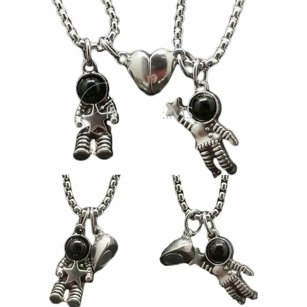 Collar Para Pareja Corazón Imán Pulseras amor Eterno Regalo Novios