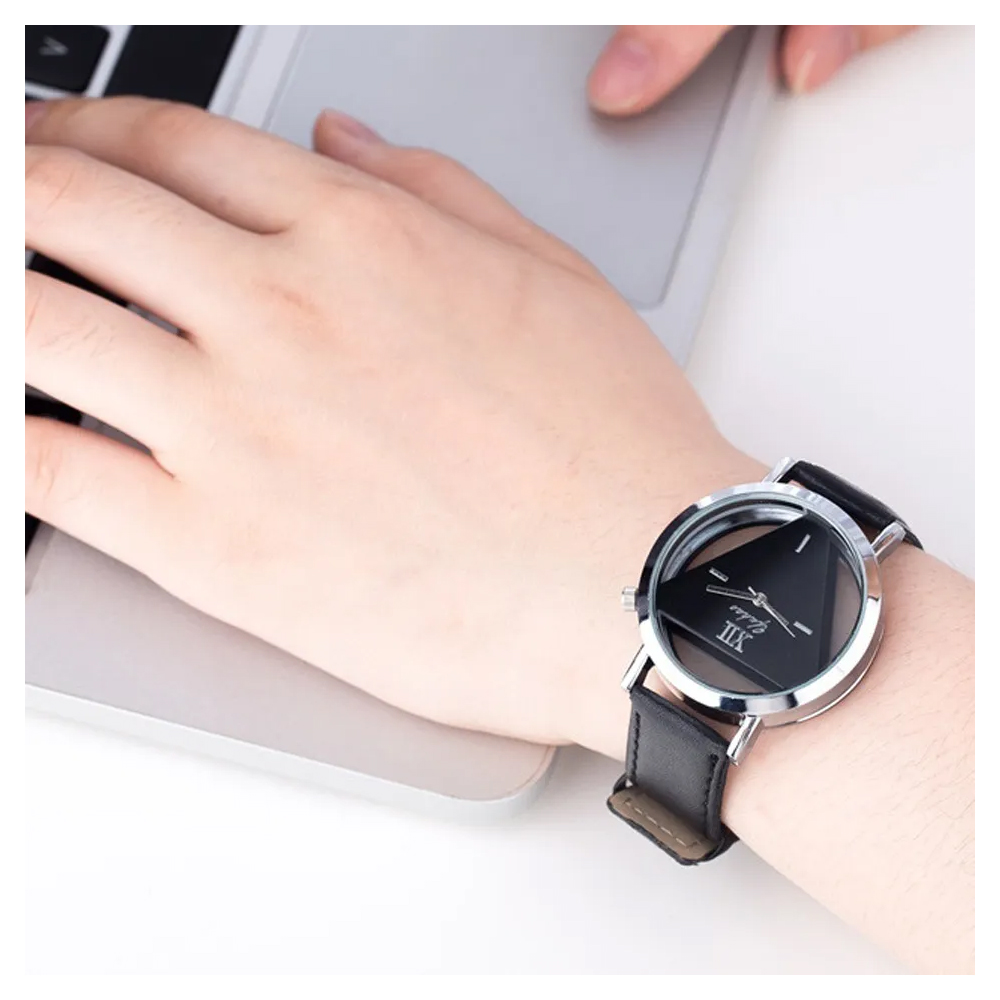 Reloj Hombres Mujeres Triangular De Moda Creativo Elegante