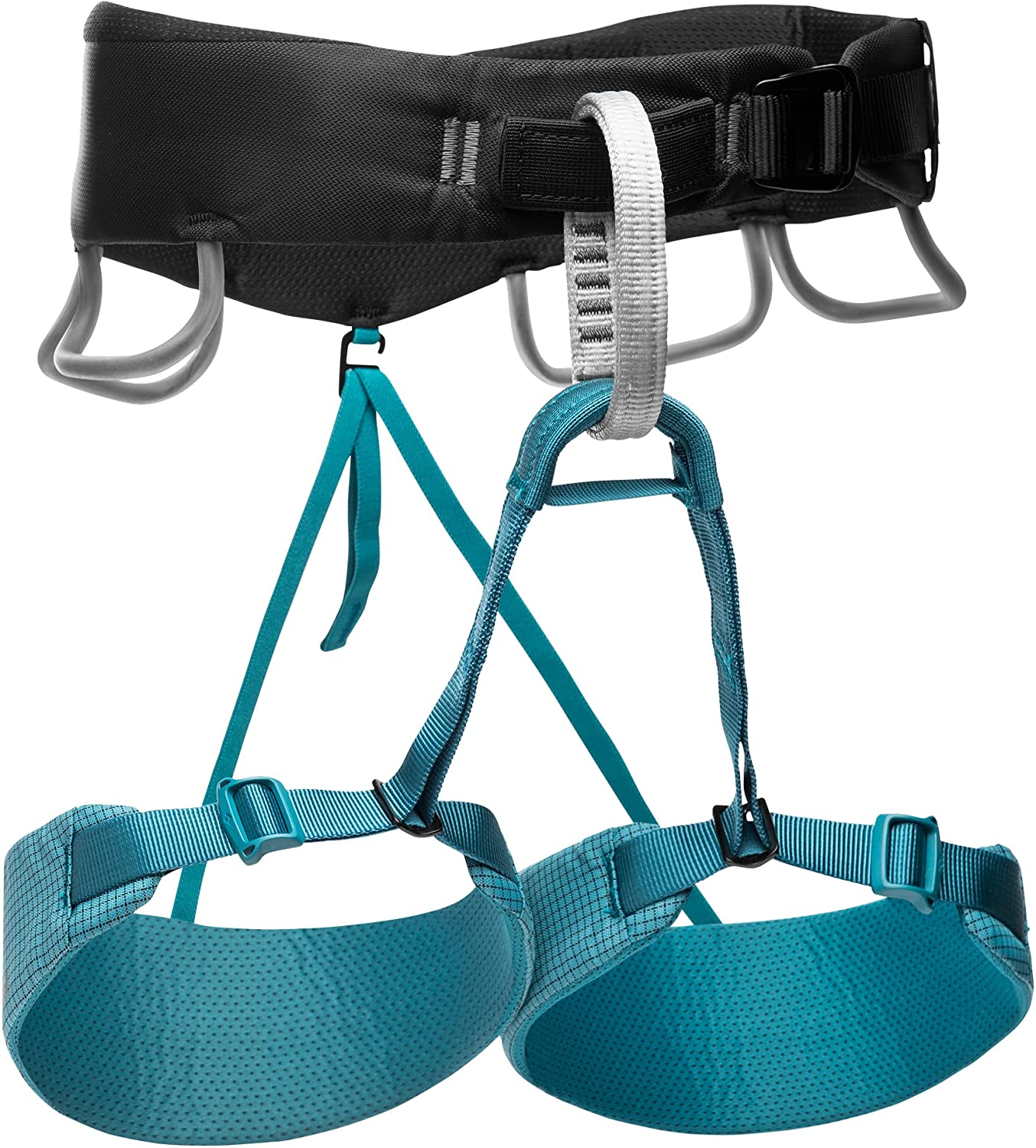 Arnés de escalada Black Diamond Momentum - Aqua Verde "Small" para mujer