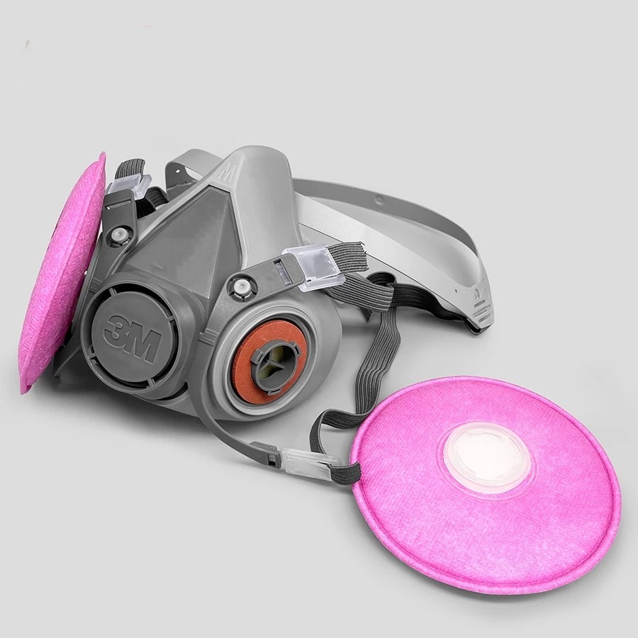 Mascarilla Respirador 3M Media Cara + Filtros para Partículas P100