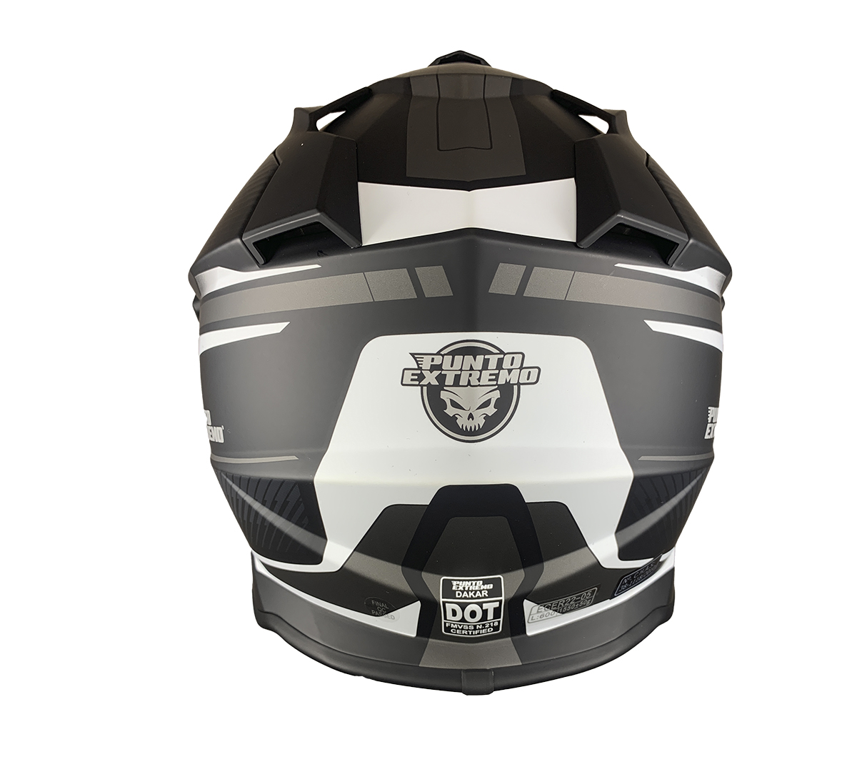 Casco Punto Extremo Doble Proposito Dakar Negro/Gris