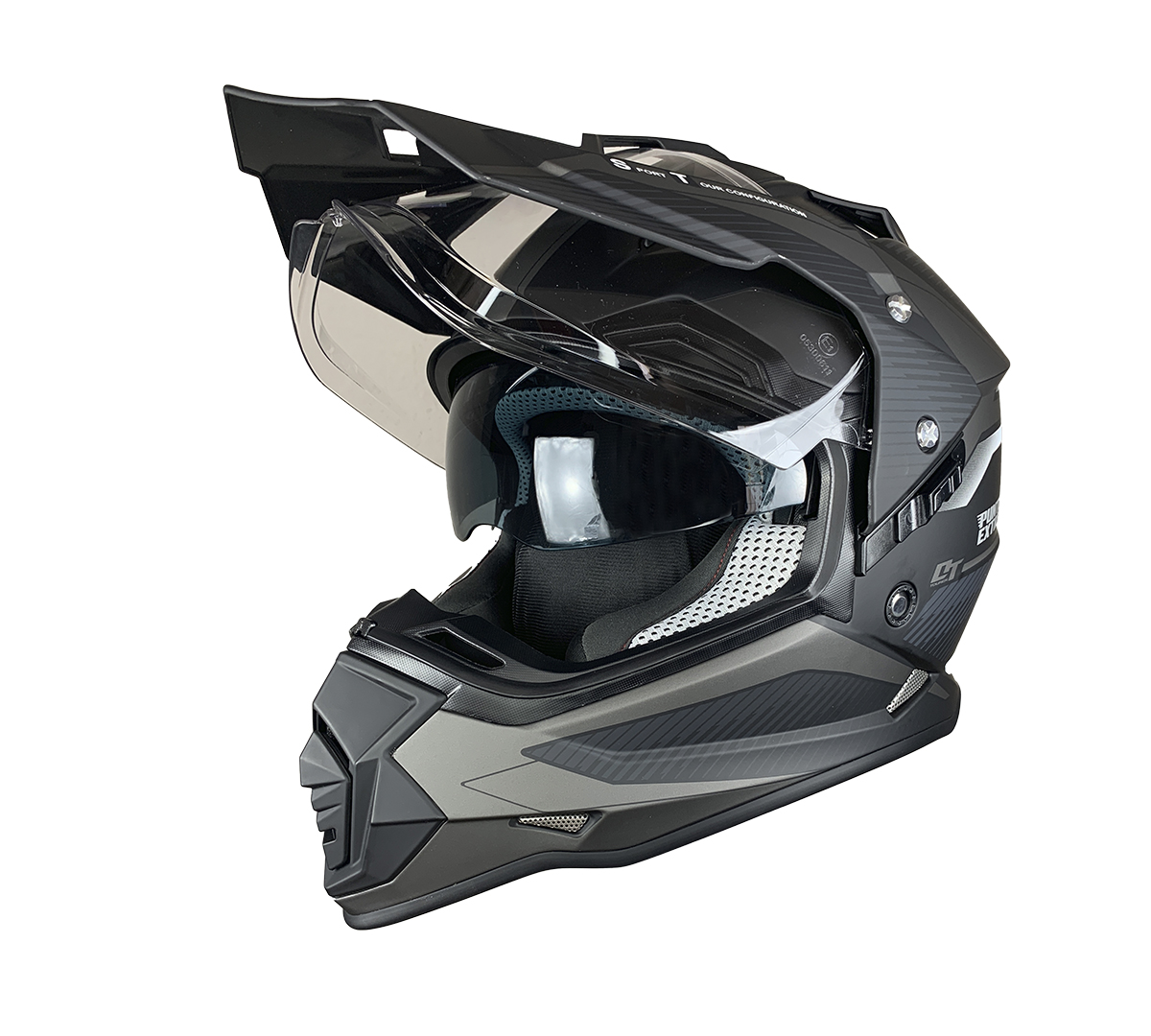 Casco Punto Extremo Doble Proposito Dakar Negro/Gris