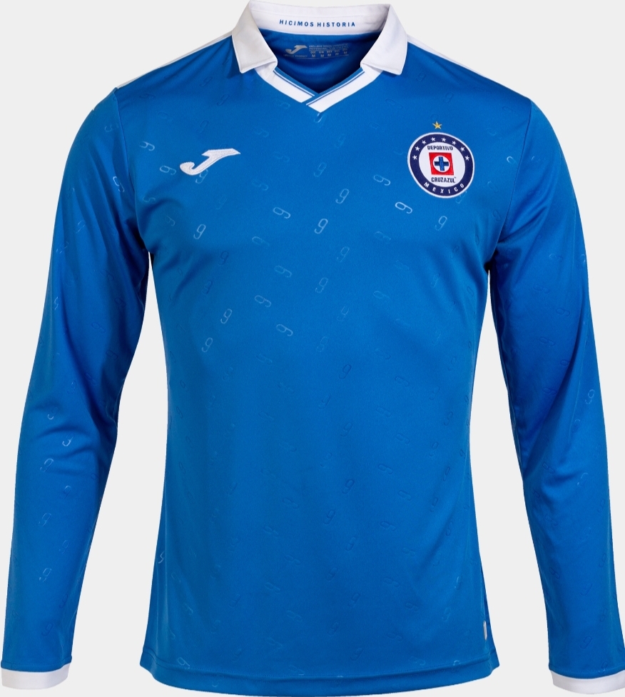 JERSEY CRUZ AZUL CONMEMORATIVA 9 CAMPEONATO MANGA LARGA JOMA 