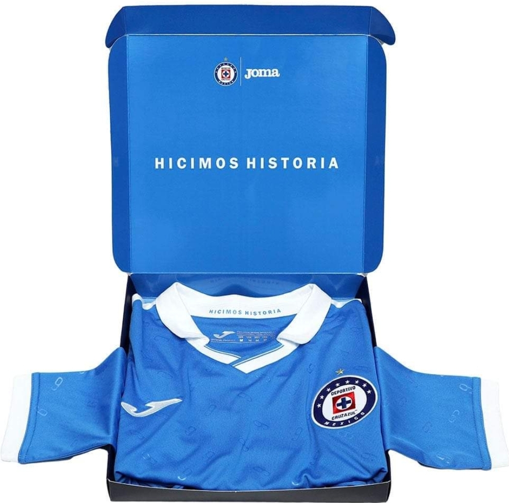 JERSEY CRUZ AZUL CONMEMORATIVA 9 CAMPEONATO MANGA LARGA JOMA 