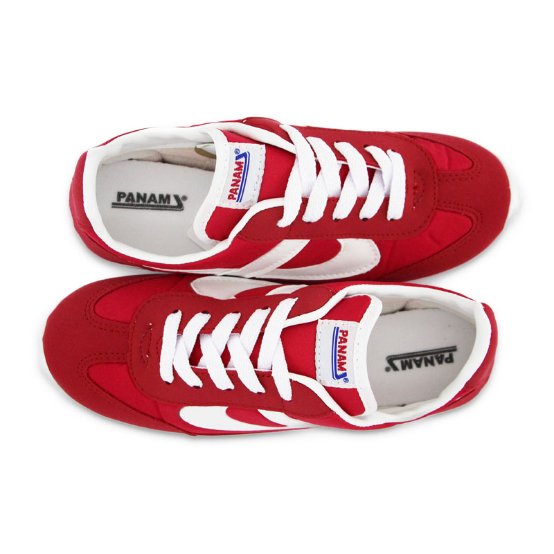 Tenis urbano Panam rojo con blanco mujer