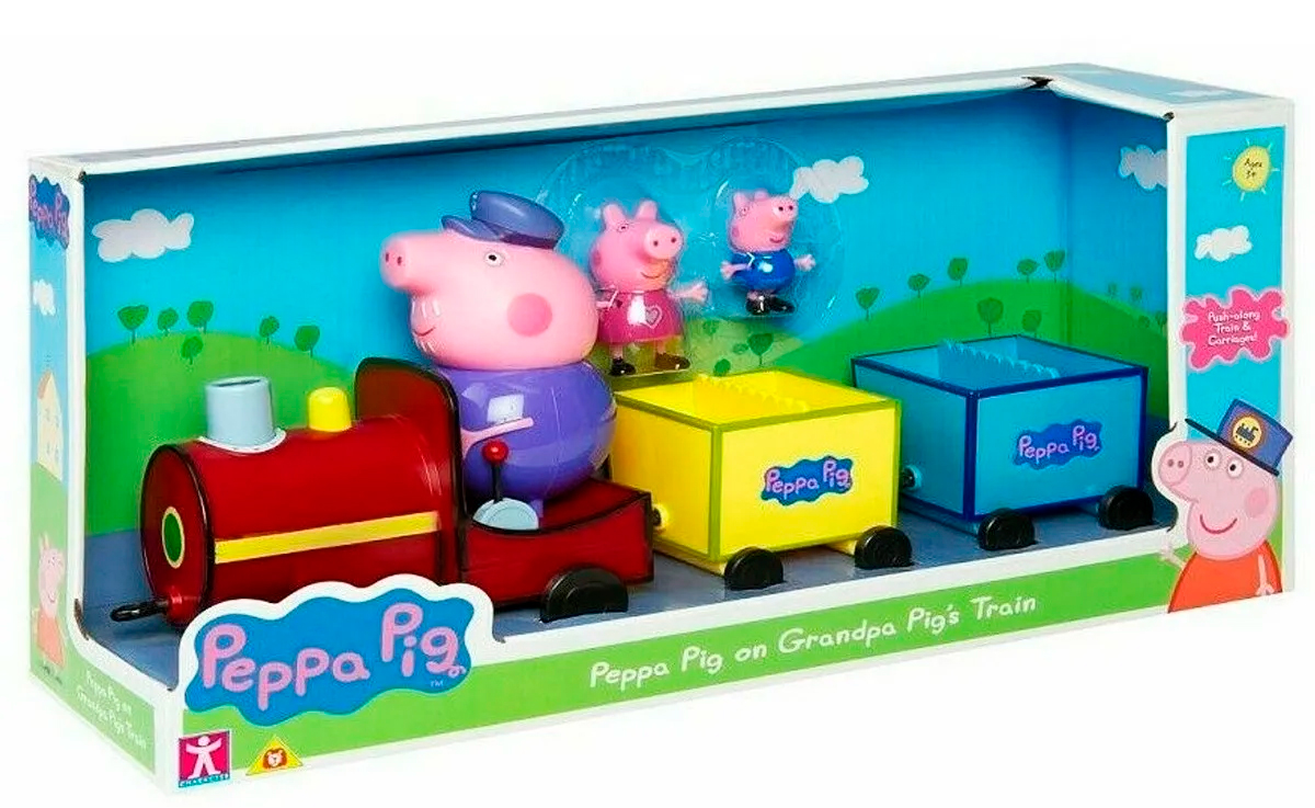 Peppa Pig Tren Con Vagón Del Abuelo Cerdito
