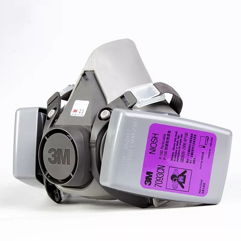 Mascarilla Respirador 3M Media Cara + Filtros para Partículas P100 modelo 7093
