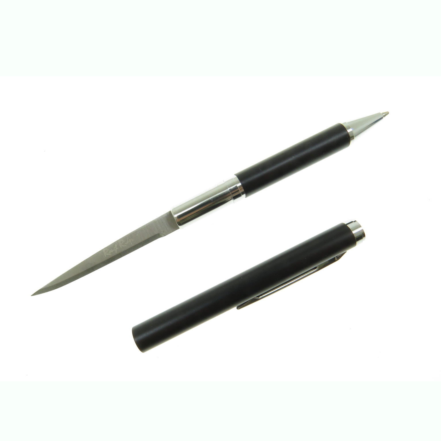 Rr613 Rough Rider Black Pluma Con Mini Cuchillo Oculto