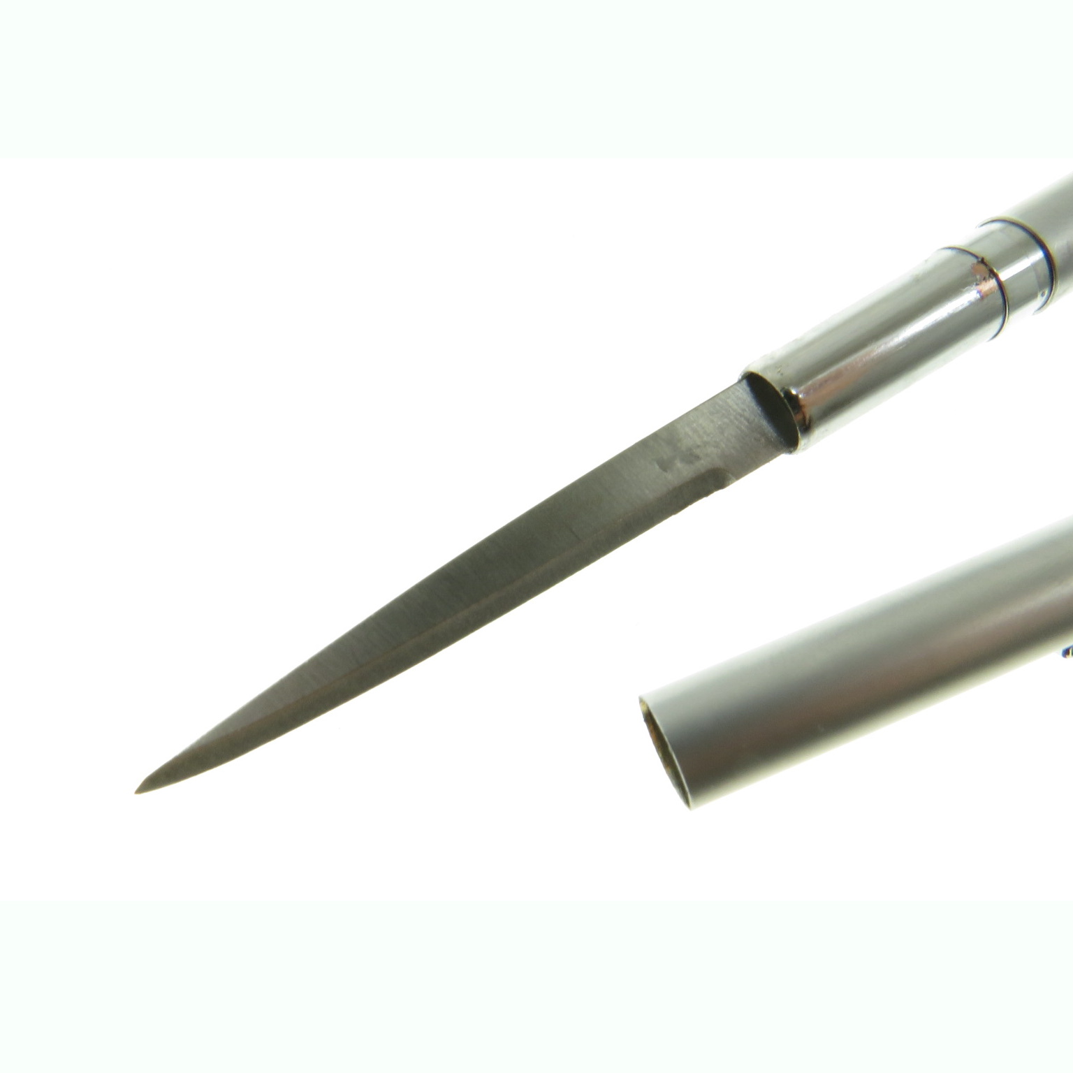Rr612 Rough Rider Silver Pluma Con Mini Cuchillo Oculto