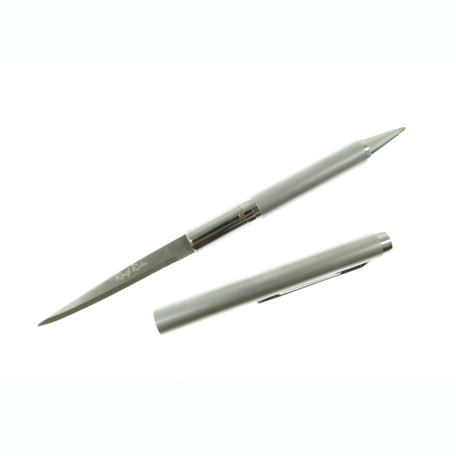 Rr612 Rough Rider Silver Pluma Con Mini Cuchillo Oculto