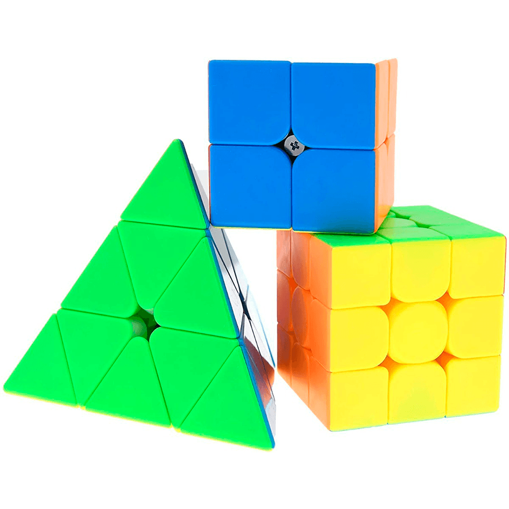 Cubo Rubik Pack 2x2 + 3x3 + Pyraminx Moyu