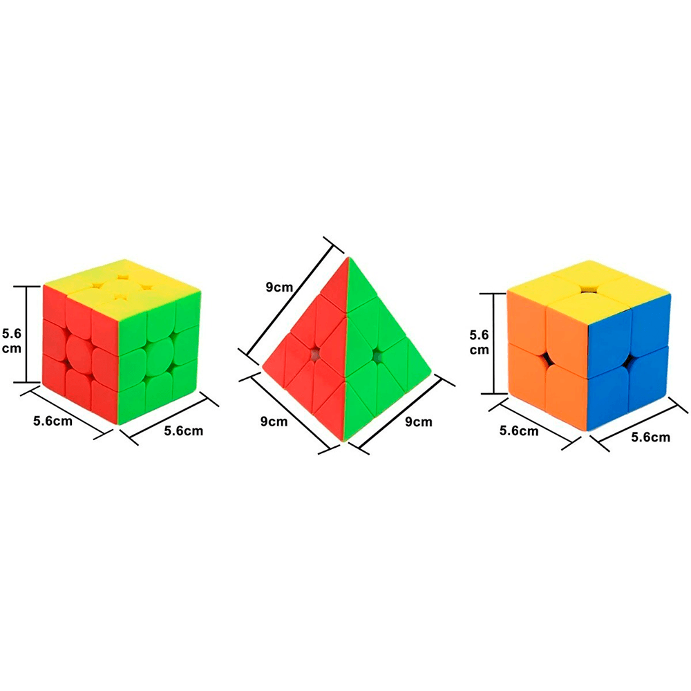 Cubo Rubik Pack 2x2 + 3x3 + Pyraminx Moyu