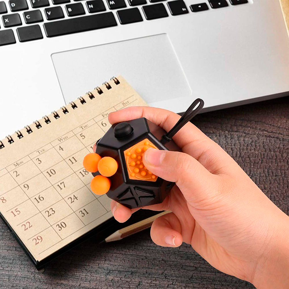 Fidget Cube Toys De 12 Caras Cubo Antiestres, Descompresión Esfera Fidget
