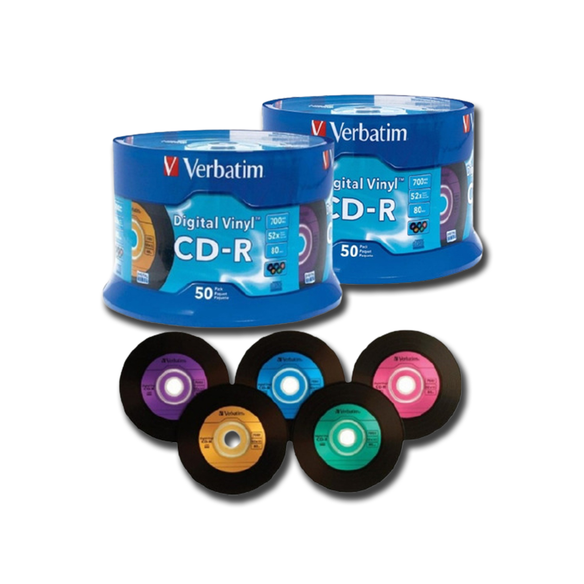 CD-R VERBATIM VINYL 94587 COLORES