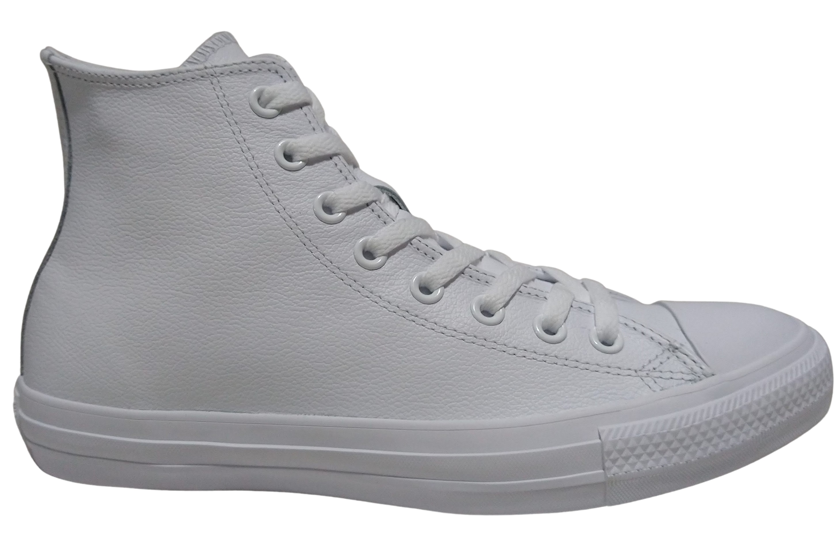 Tenis Bota Converse Chuck Taylor Piel  Blanca Monochrome