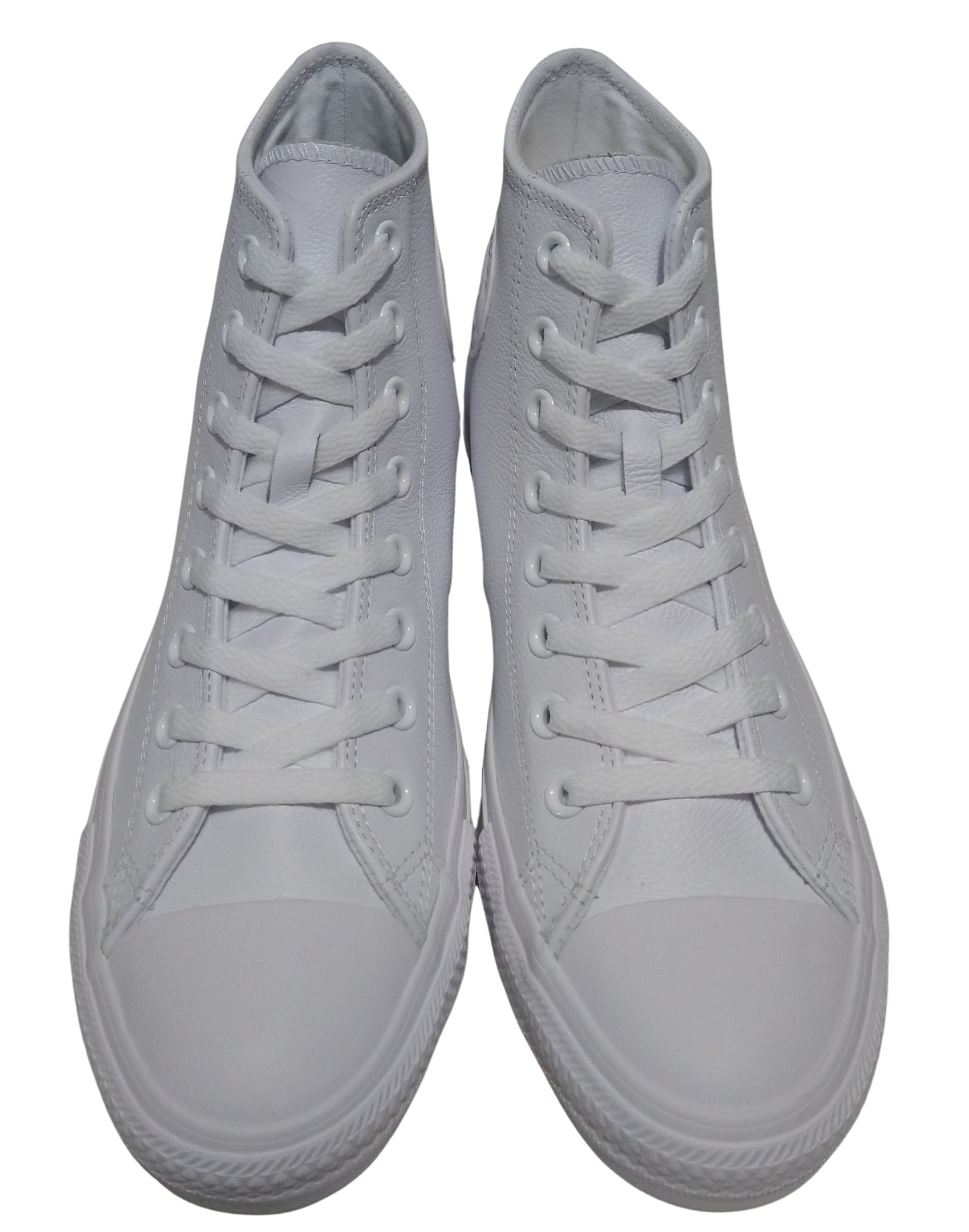 Tenis Bota Converse Chuck Taylor Piel  Blanca Monochrome
