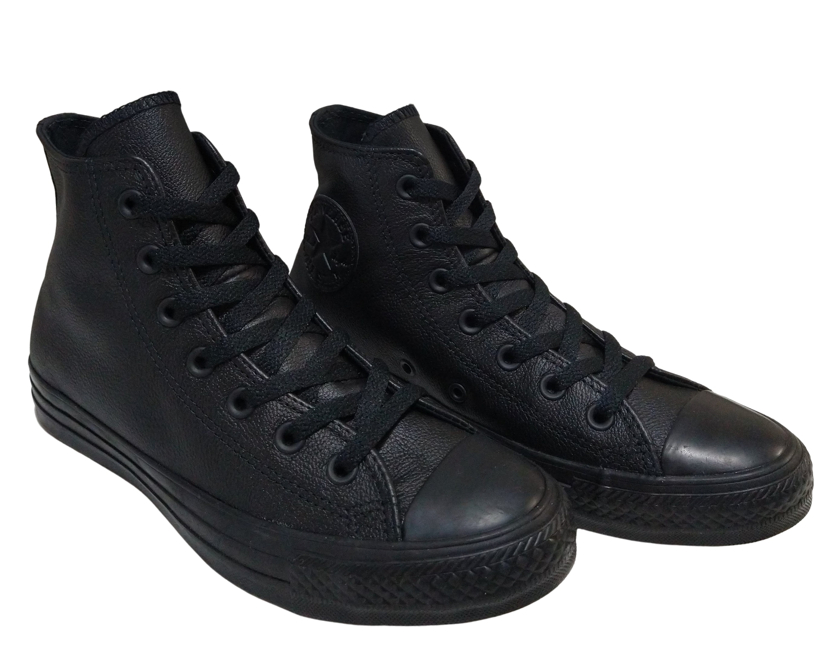 Tenis Bota Converse Chuck Taylor Piel  Monochrome Negro