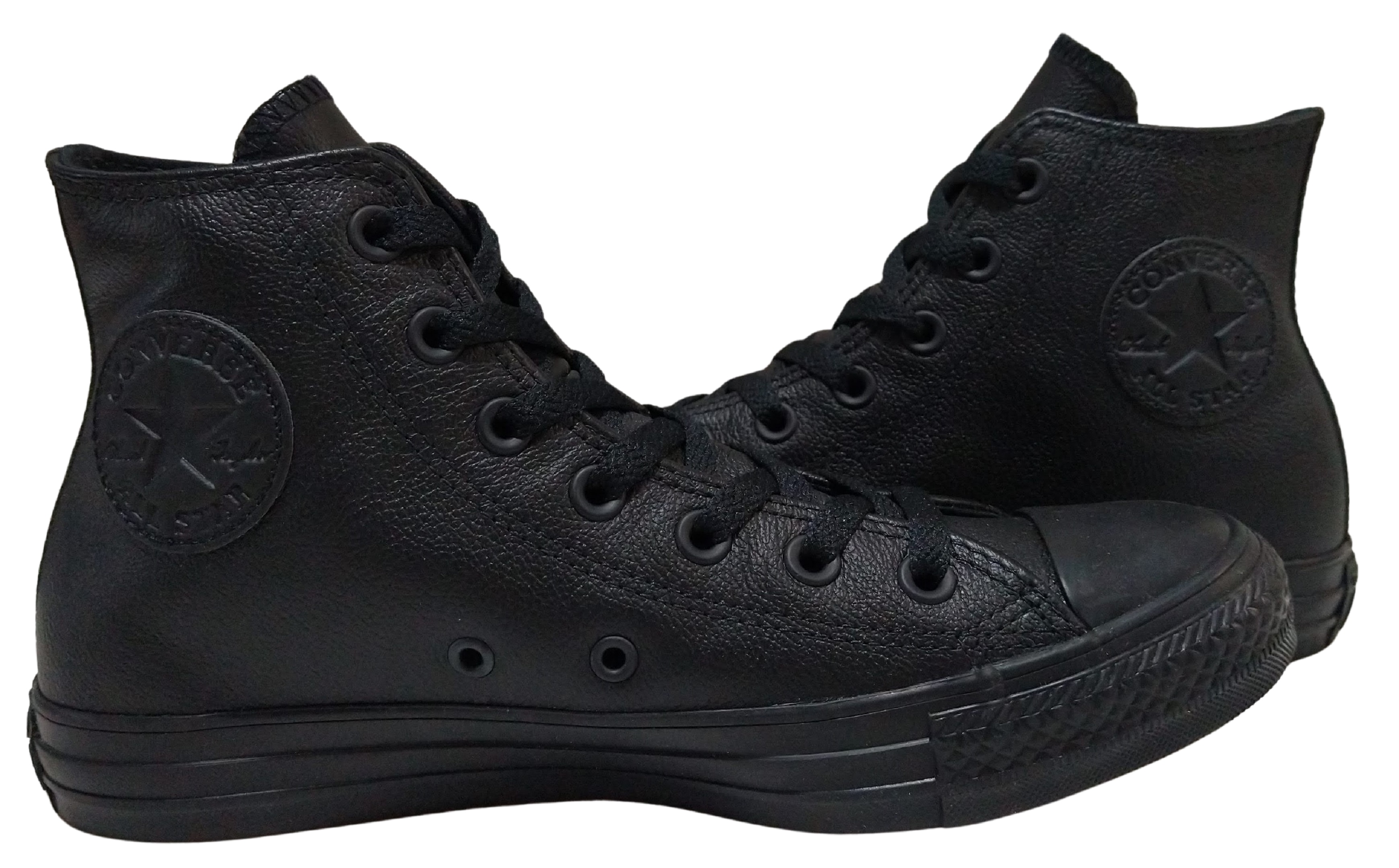 Tenis Bota Converse Chuck Taylor Piel  Monochrome Negro